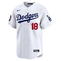 Men's  Nike Yoshinobu Yamamoto White Los Angeles Dodgers 2025 MLB World Tour: Tokyo Series Home Limited Player Jersey