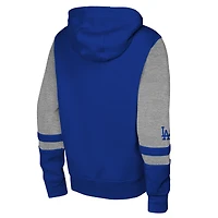 Men's Outerstuff Royal Los Angeles Dodgers Stadium Colorblock Full-Zip Hoodie