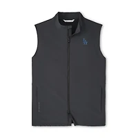 Men's Peter Millar Black Los Angeles Dodgers Dunes Full-Zip Vest