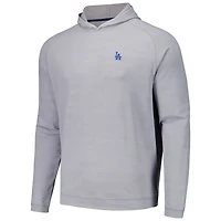 Sweat à capuche gris Peter Millar pour hommes des Dodgers de Los Angeles Pine Logo Camo Performance Raglan