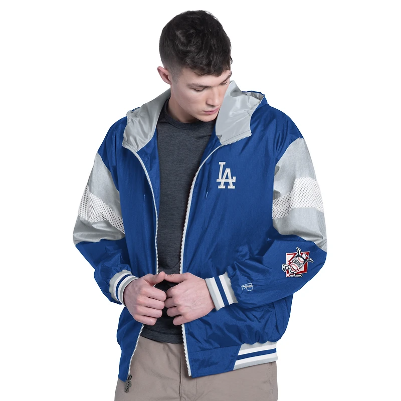 Men's Pro Player Royal/Gray Los Angeles Dodgers Legacy Lightweight Full-Zip Hooded Jacket