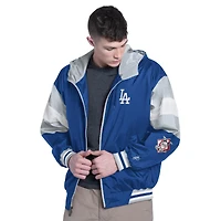 Men's Pro Player Royal/Gray Los Angeles Dodgers Legacy Lightweight Full-Zip Hooded Jacket