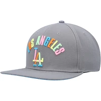 Casquette Snapback Los Angeles Dodgers Pro Standard grise délavée pour homme