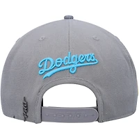 Casquette Snapback Los Angeles Dodgers Pro Standard grise délavée pour homme