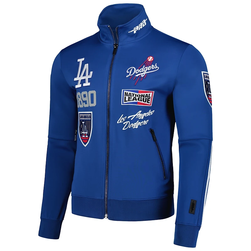 Men's Pro Standard Royal Los Angeles Dodgers Fast Lane Full-Zip Track Jacket