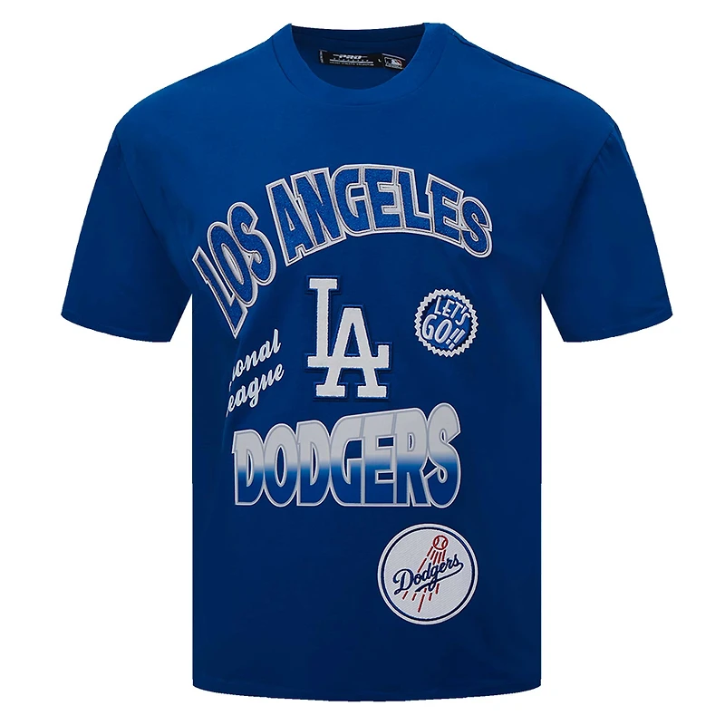 T-shirt à épaules tombantes Turn It Up pour homme Pro Standard Royal Los Angeles Dodgers