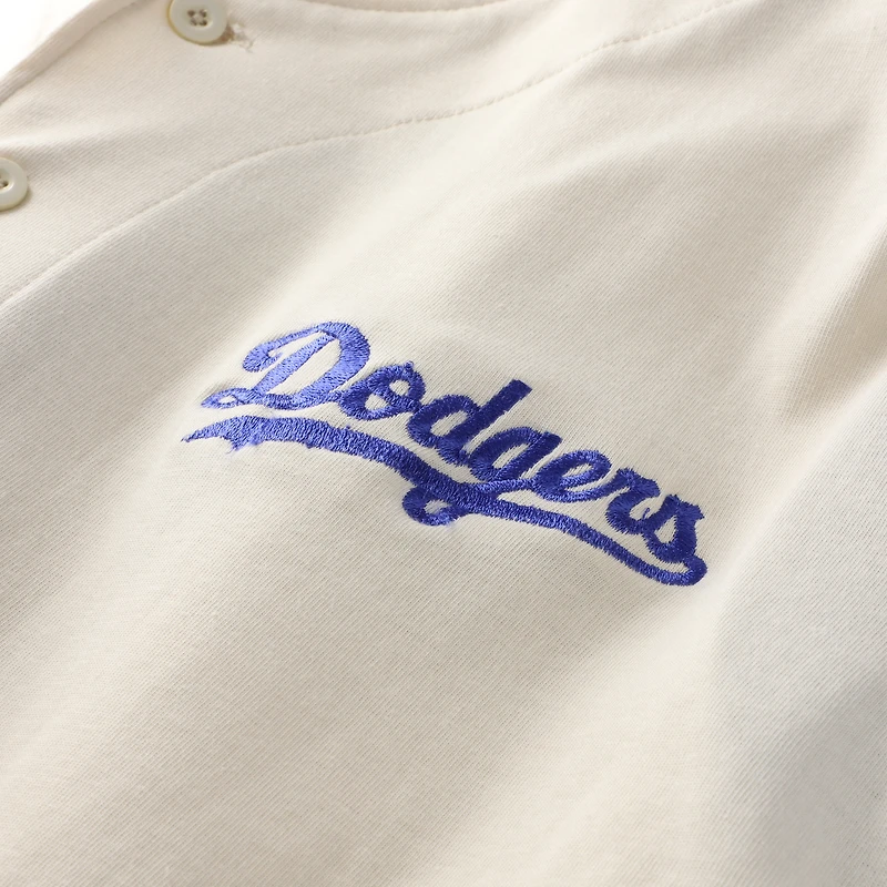 Men's Profile Cream Los Angeles Dodgers Big & Tall Full-Button Jersey