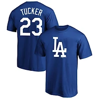 T-shirt homme Kyle Tucker Royal Los Angeles Dodgers, nom et numéro du joueur grandes tailles