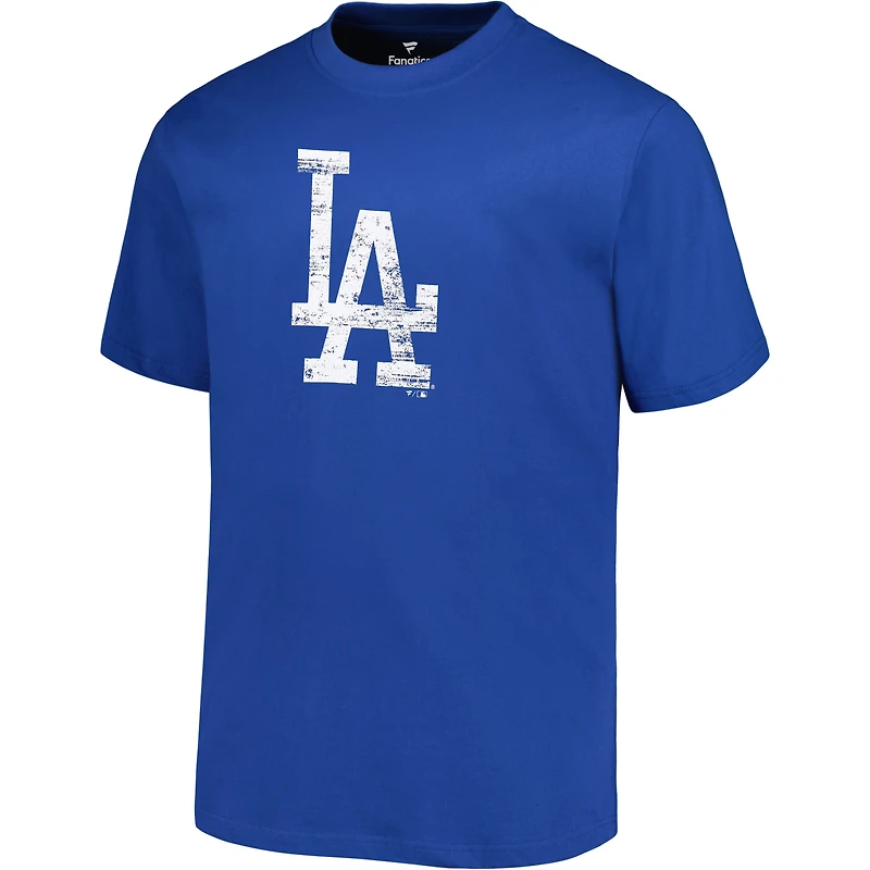 Profil Royal Los Angeles Dodgers Big & Tall T-shirt avec logo principal pour homme