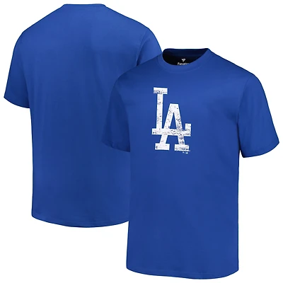 Profil Royal Los Angeles Dodgers Big & Tall T-shirt avec logo principal pour homme