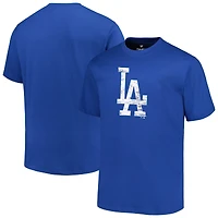 Profil Royal Los Angeles Dodgers Big & Tall T-shirt avec logo principal pour homme