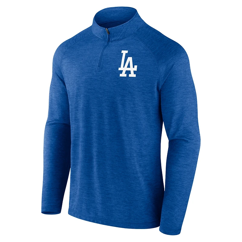 Haut raglan à quart de zip pour hommes Profile Royal Los Angeles Dodgers Big & Tall