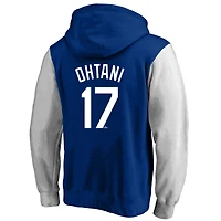 Men's Profile Shohei Ohtani Royal Los Angeles Dodgers Big & Tall Name Number Fleece Pullover Hoodie