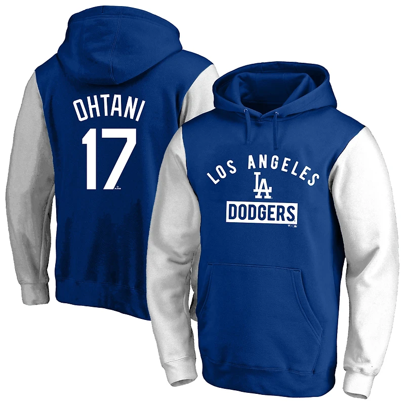 Men's Profile Shohei Ohtani Royal Los Angeles Dodgers Big & Tall Name Number Fleece Pullover Hoodie