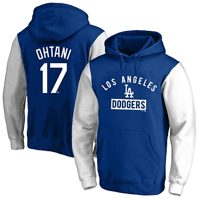 Sweat à capuche en polaire pour homme avec nom et numéro Big & Tall des Dodgers de Los Angeles, Shohei Ohtani Royal