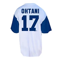 Men's Profile Shohei Ohtani White/Royal Los Angeles Dodgers Big & Tall Player Name Number T-Shirt