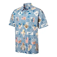 Chemise boutonnée Reyn Spooner bleue Los Angeles Dodgers Americana pour homme