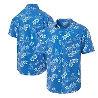 Men's Reyn Spooner Royal Los Angeles Dodgers Big & Tall Kekai Performance Tri-Blend Button-Down Shirt