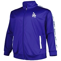 Veste de survêtement en tricot Big & Tall Royal Los Angeles Dodgers pour homme
