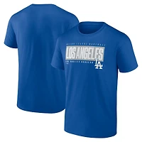 T-shirt Royal Los Angeles Dodgers Blocked Out pour homme