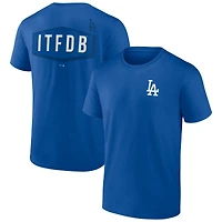T-shirt ITFDB Royal Los Angeles Dodgers pour homme
