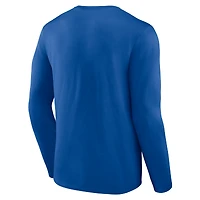 Men's  Royal Los Angeles Dodgers Official Wordmark Long Sleeve T-Shirt