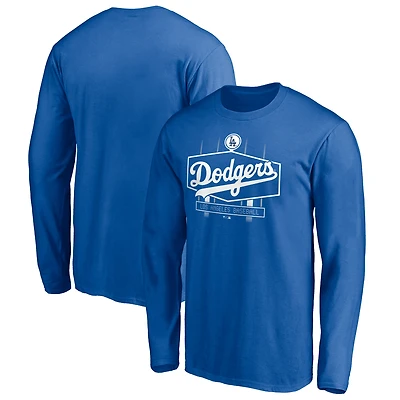 Men's  Royal Los Angeles Dodgers Scoreboard Long Sleeve T-Shirt