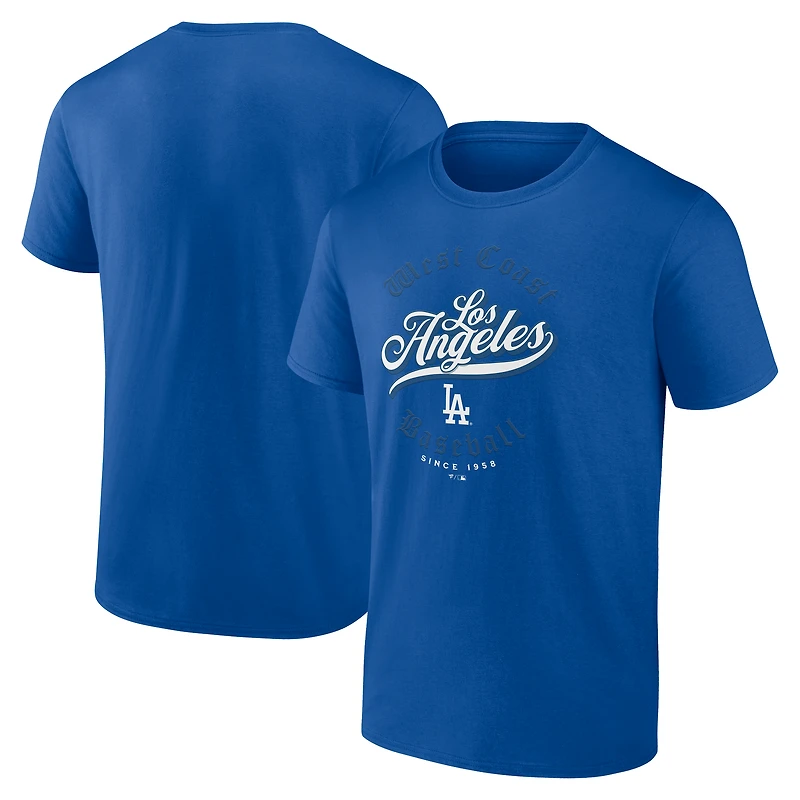 Men's  White Los Angeles Dodgers West Coast Baseball T-Shirt