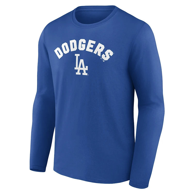 T-shirt à manches longues personnalisé Royal Los Angeles Dodgers Winning Streak pour homme
