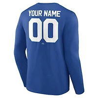 T-shirt à manches longues personnalisé Royal Los Angeles Dodgers Winning Streak pour homme