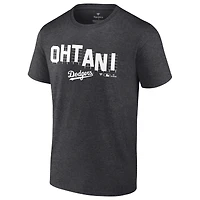 Men's Shohei Ohtani Charcoal Los Angeles Dodgers Hollywood Sign T-Shirt