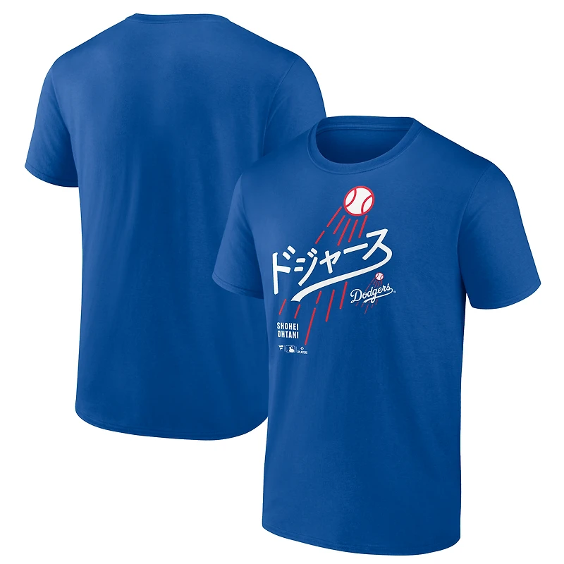 Men's Shohei Ohtani Royal Los Angeles Dodgers Japanese T-Shirt