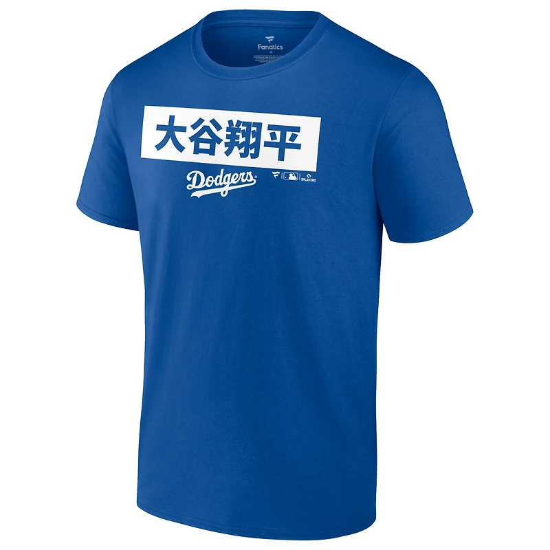 Men's Shohei Ohtani Royal Los Angeles Dodgers Knockout T-Shirt
