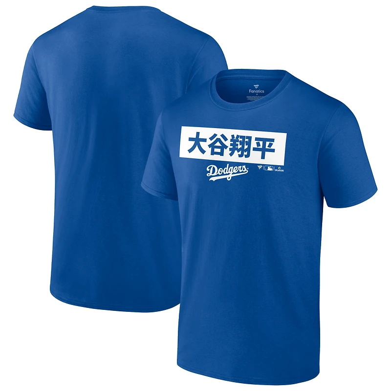 Men's Shohei Ohtani Royal Los Angeles Dodgers Knockout T-Shirt