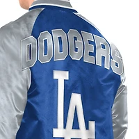 Men's Starter Royal/Gray Los Angeles Dodgers Raglan Blitz Varsity Jacket