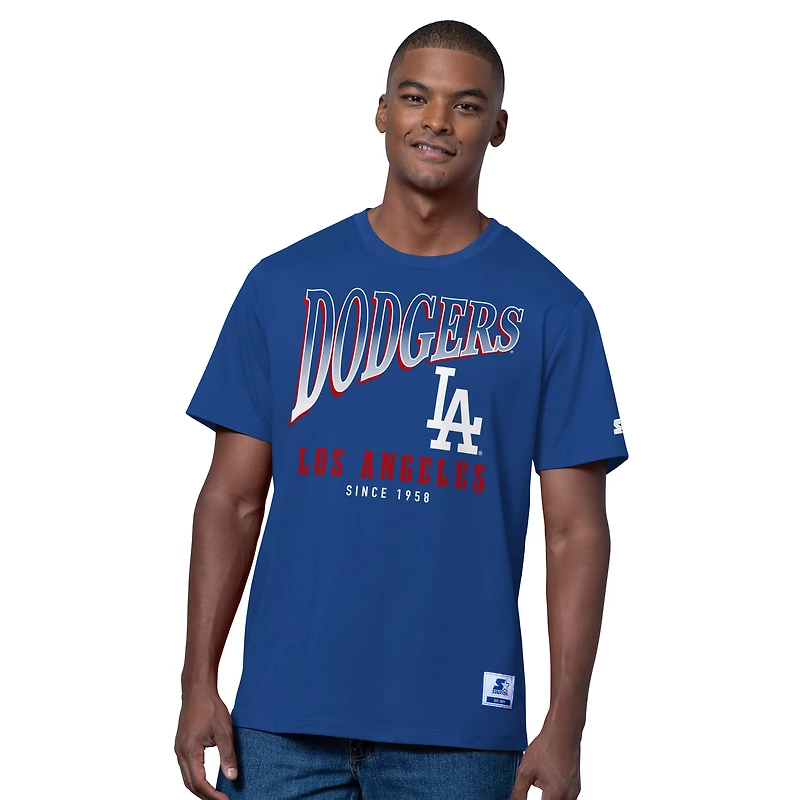 Men's Starter Royal/Heather Gray Los Angeles Dodgers Two-Pack T-Shirt Set
