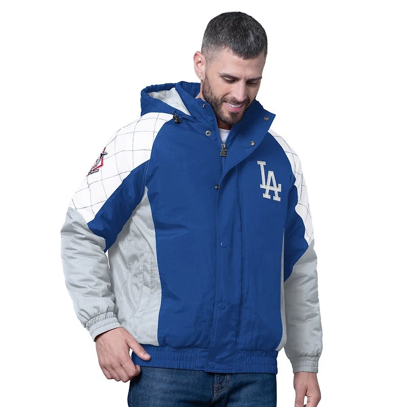 Veste à capuche zippée intégrale Starter Royal Los Angeles Dodgers All Time Pro pour homme