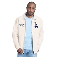 Men's Starter  White Los Angeles Dodgers Franchise Lightweight Full-Zip Jacket