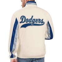 Veste de survêtement entièrement zippée Starter blanche des Los Angeles Dodgers Rebound pour hommes