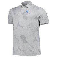 Polo Big & Tall Miramar Blooms des Dodgers de Los Angeles Tommy Bahama gris pour homme