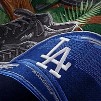 Chemise boutonnée en soie Tommy Bahama grise pour homme, motif Hit and Run des Los Angeles Dodgers