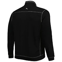 Tommy Bahama Royal Los Angeles Dodgers Tobago Bay Veste à demi-zip triple mélange pour homme