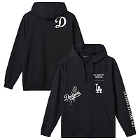 Men's TravisMathew  Black Los Angeles Dodgers Foul Proof Tri-Blend Hoodie