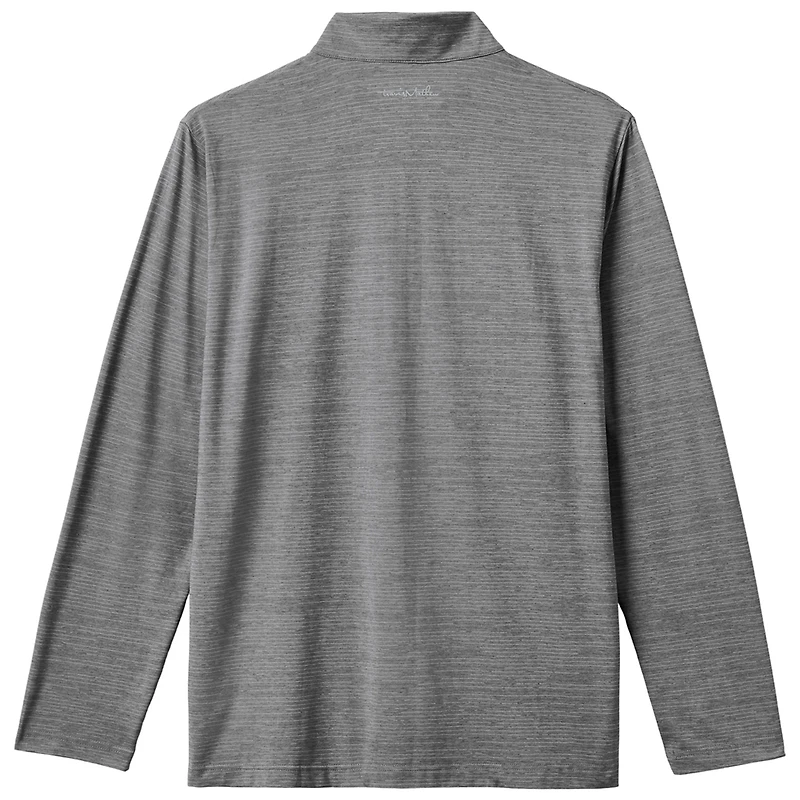Men's TravisMathew Gray Los Angeles Dodgers The Heater Quarter-Zip Pullover Top
