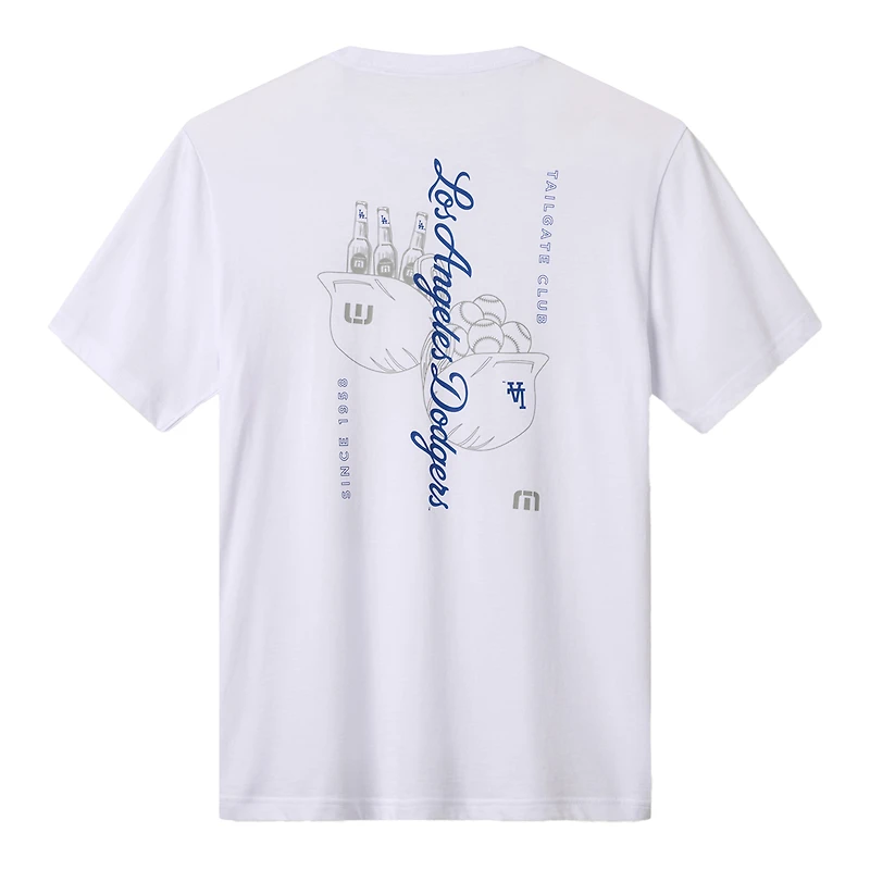 T-shirt homme TravisMathew blanc Los Angeles Dodgers Dugout Dreams