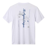 T-shirt homme TravisMathew blanc Los Angeles Dodgers Dugout Dreams