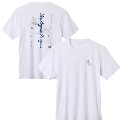 Men's TravisMathew White Los Angeles Dodgers Dugout Dreams T-Shirt