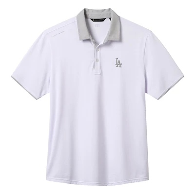 Polo homme TravisMathew blanc Los Angeles Dodgers Victory Vibes