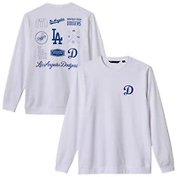 Men's TravisMathew  White Los Angeles Dodgers Walk Off Wonder Tri-Blend Long Sleeve T-Shirt