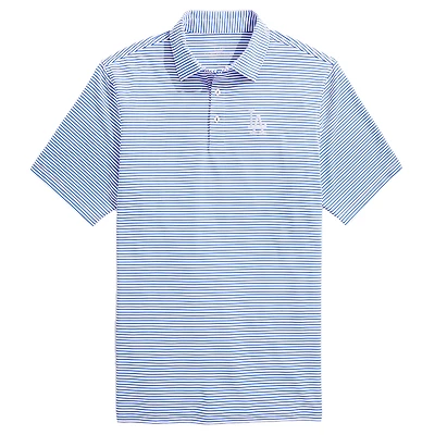 Polo à rayures Vineyard Vines Royal Los Angeles Dodgers Bradley pour hommes